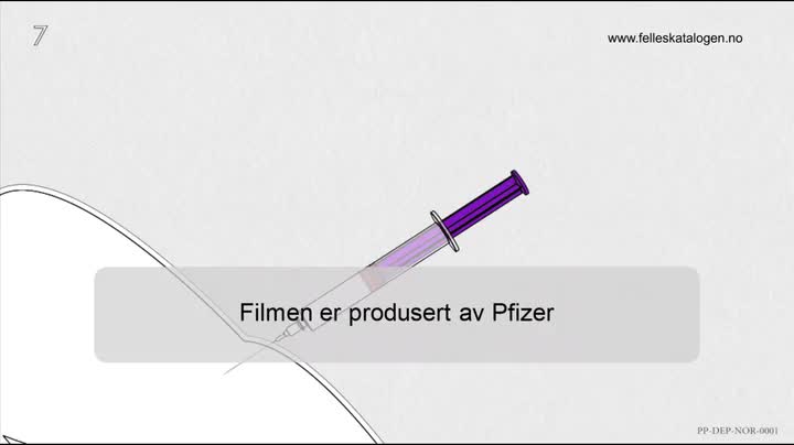 Instruksjonsfilm som viser tilberedning og administrering
av Depo-Provera.