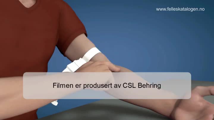Instruksjonsfilm som viser tilberedning og administrering
av Idelvion.