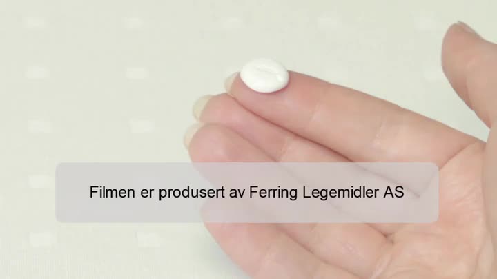 Instruksjonsfilm som viser bruk av lyofilisattabletter
(smeltetabletter) ved nattlig enurese (sengevæting).