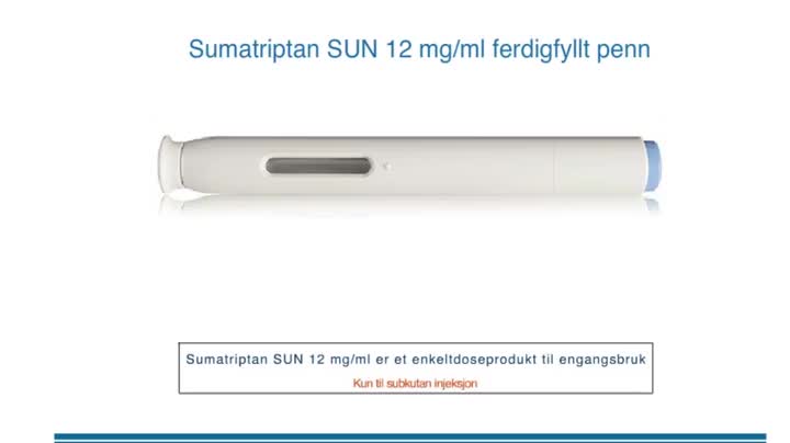 Instruksjonsfilm for bruk av ferdigfylt penn.